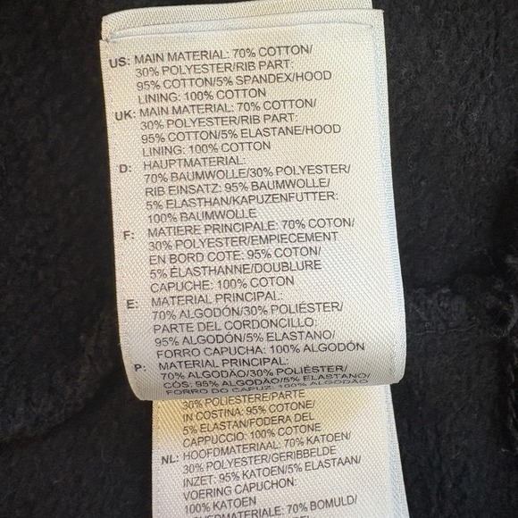 Adidas Trefoil Logo Hoodie XL Black Pullover Sweatshirt - Picture 7 of 8